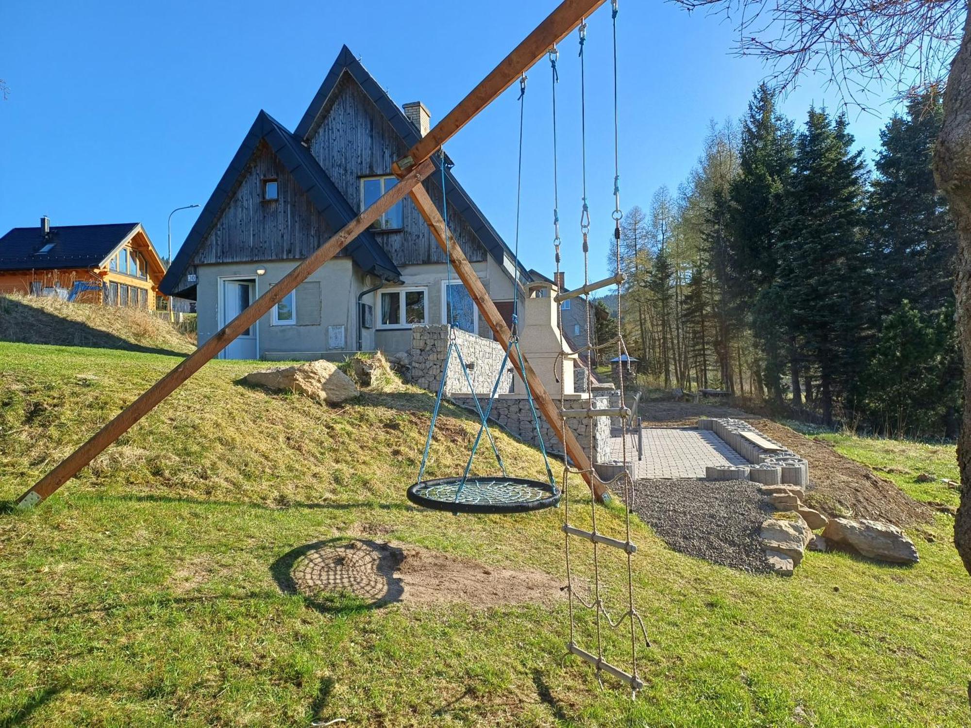 Chaloupka Na Vrsku Villa Loucna pod Klinovcem Exterior photo